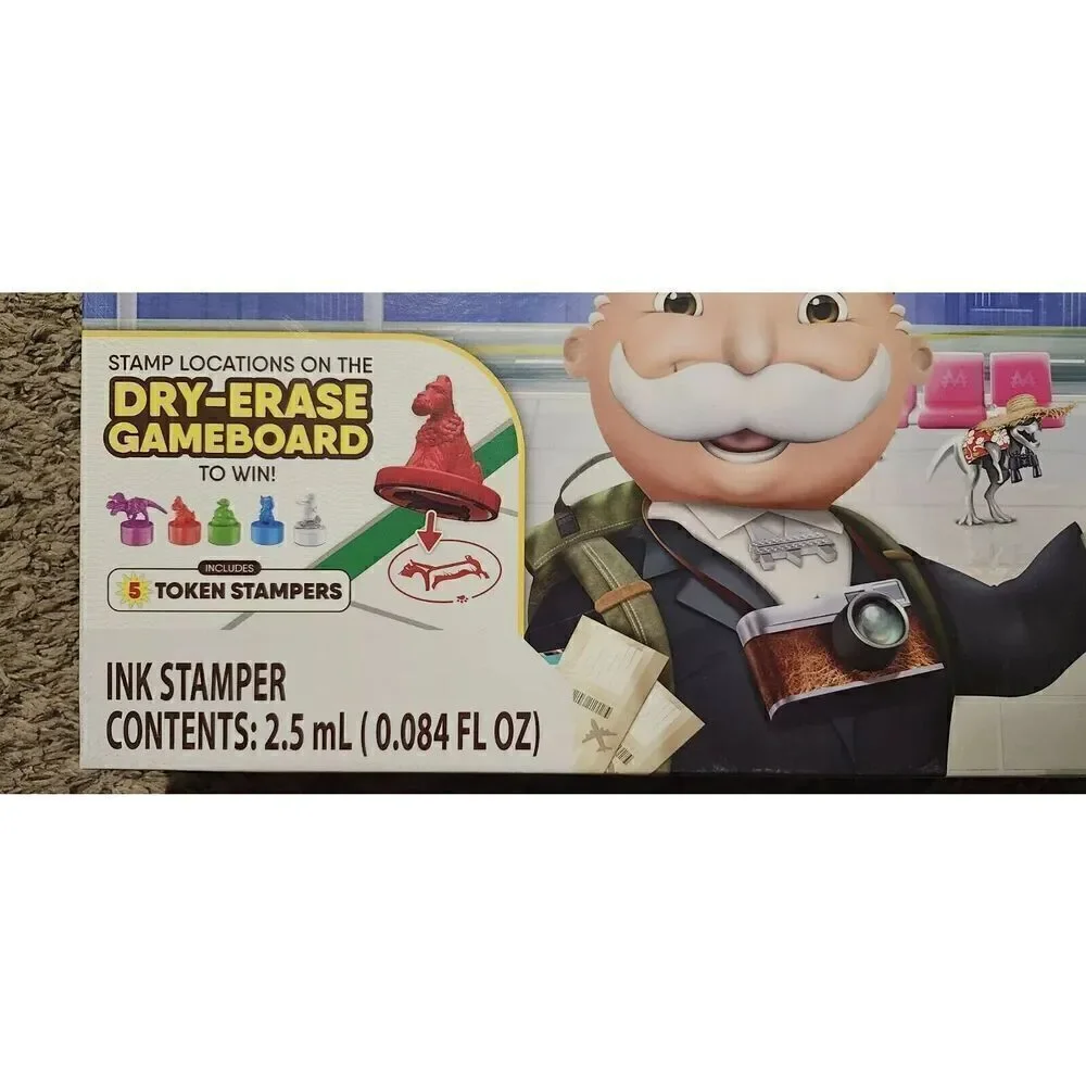 Monopoly Travel World Tour Board Game for Families and Kids Ages 8+